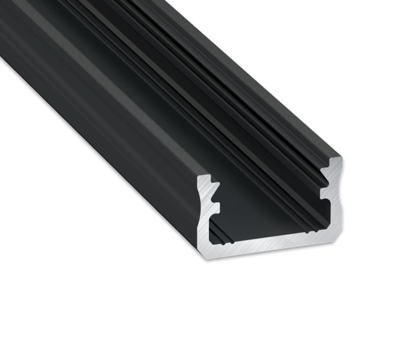 Aluminium Profile 2M Black Opal 16X9,28mm TYPE A (3227186)
