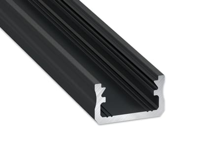 Aluminium Profile 2M Black Opal 16X9,28mm TYPE A