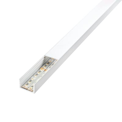 SG Armaturen Stripline Double Surface-Mount Profile 1.8 m, White