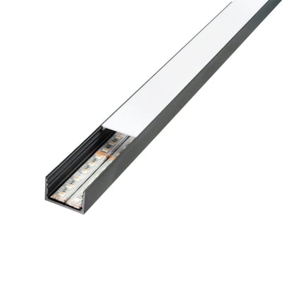 SG Armaturen Stripline Double Surface-Mount Profile 1.8 m Black