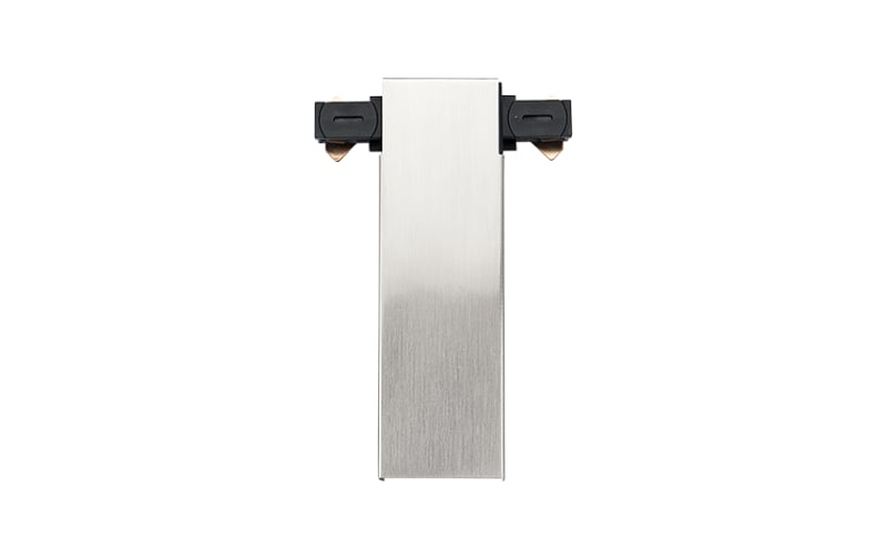SG Armaturen ZIP 230V T Connector with Power Feed, Brushed Steel (3057)