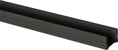 Hidealite Art Low Black-Lacquered Aluminium U-Profile 2M