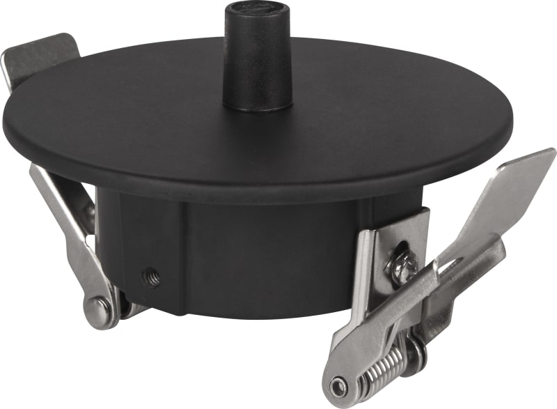 Ceiling Cup, Recessed with Mounting Spring, Black (7910369)
