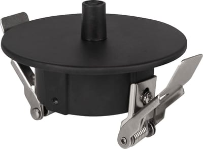 Ceiling Cup, Recessed with Mounting Spring, Black