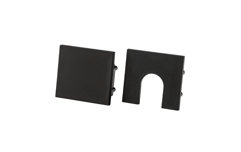 Stripline 230V OUT END CAP KIT Black (391499)