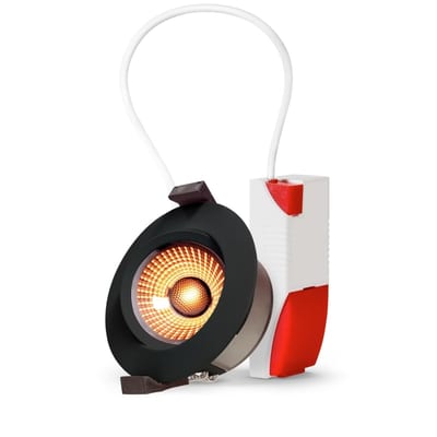 Gyro Go! 6X9W 550LM WarmDim IP44 Black.