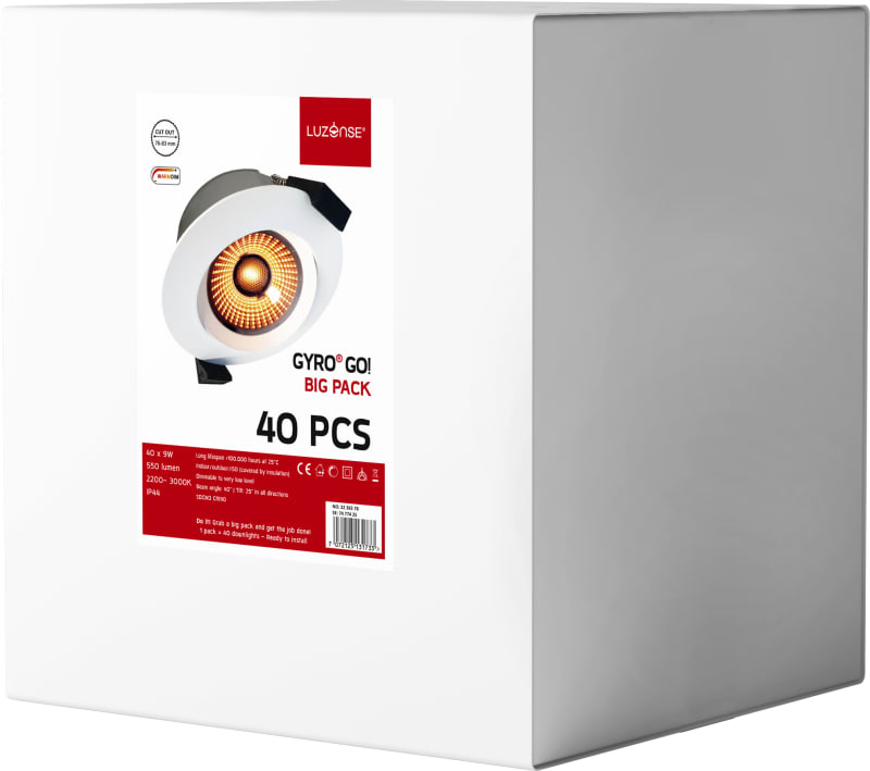 Gyro Go! Eco 40-Pack WarmDim White (3236578)
