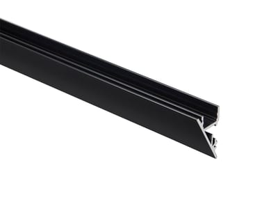 Aluminium Profile Wedge Black 2M for Accent Lighting