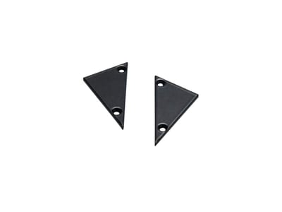 ELKO 7511350 End Piece Wedge Aluminium Black-Lacquered 2 pcs