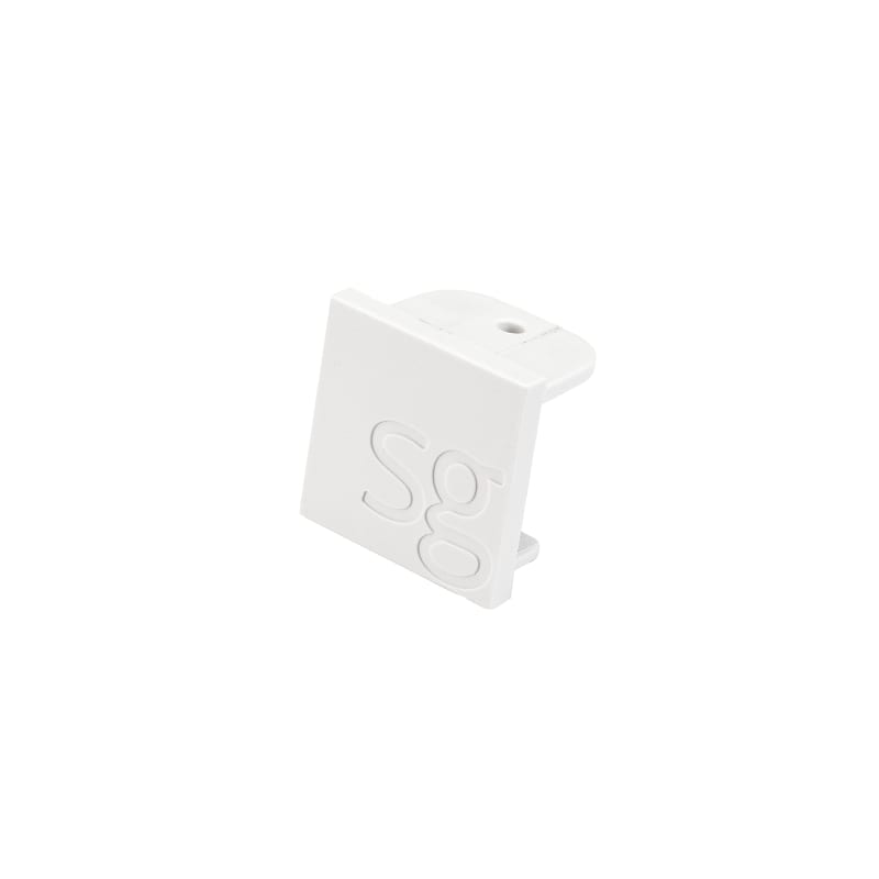 SG Armaturen ZIP 230V End Piece for Track Rail White (3090)