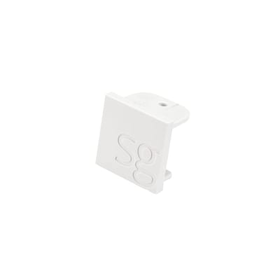 SG Armaturen ZIP 230V End Piece for Track Rail White
