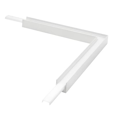 SG Armaturen Stripline Surface-Mounted Soft Corner Piece, White, 200x200 mm