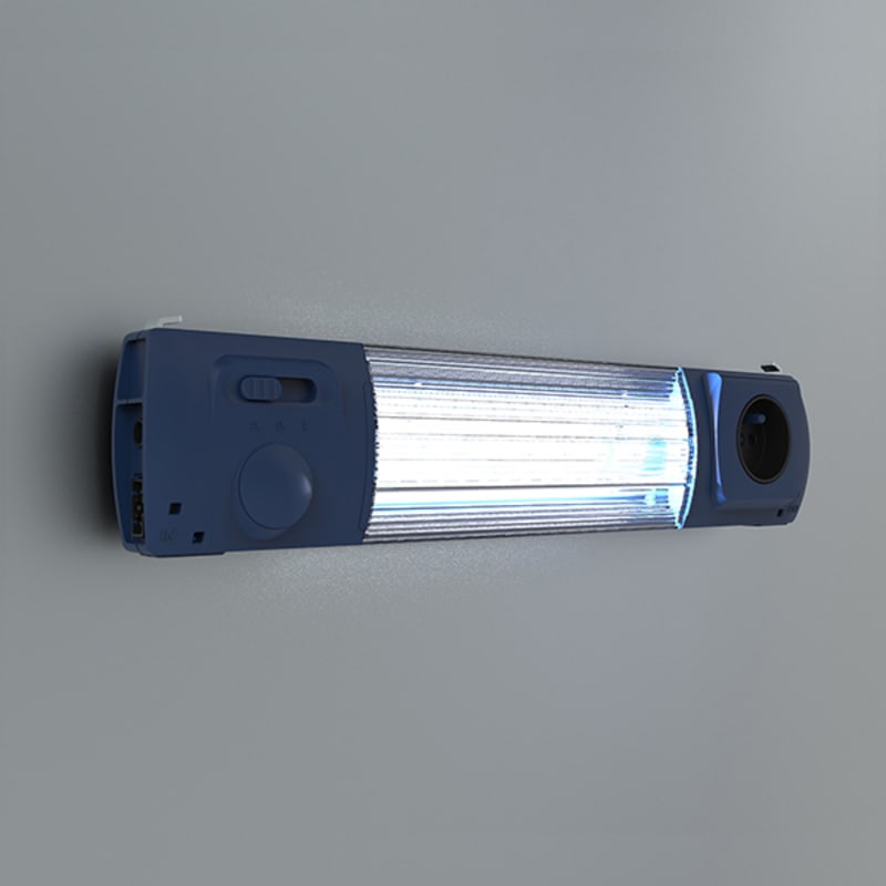 nVent HOFFMAN EL1200DS-GB EL LED encl. Light with Socket G, 1200LM 100-240V, 76X364X48MM, Black, Plastic