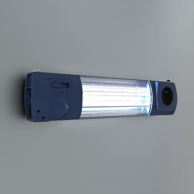 nVent HOFFMAN EL1200DS-GB EL LED encl. Light with Socket G, 1200LM 100-240V, 76X364X48MM, Black, Plastic