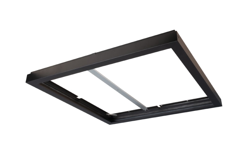 SG Armaturen Sense Surface-Mount Frame, Black 600x600 mm (212258)