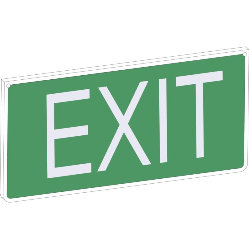 Sign "EXIT" for 6102/6109 (275514)