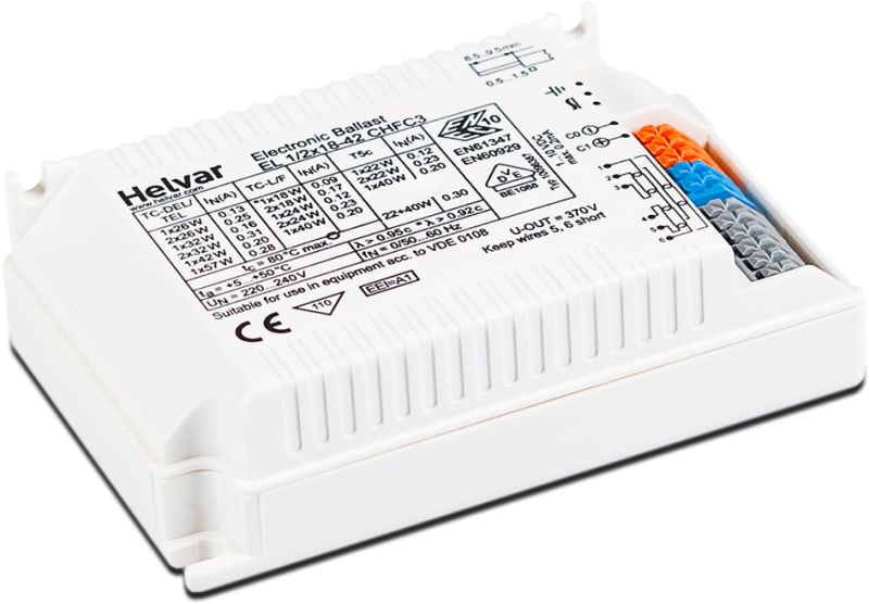 Helvar Electronic Ballast 1/2 x 18-42 W TC-S Multi (EL1/2X18-42TCS)