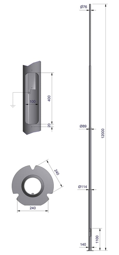 NE-MAST 12.0M Ø76 RO240