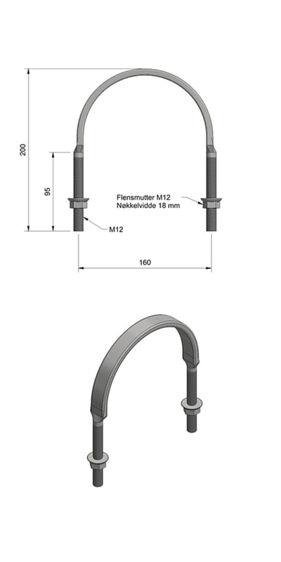 Stolpeklaver M12 Ø140-170