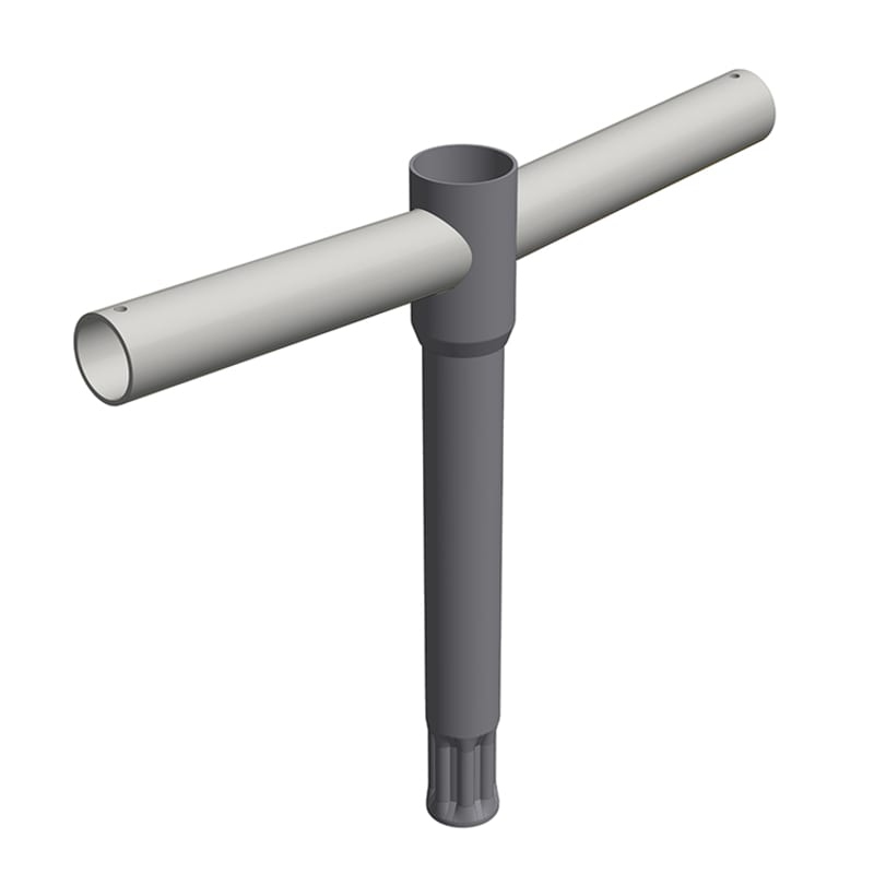 Double Top Bracket for Ø60 Lighting Pole, Euro Joint (10004095)