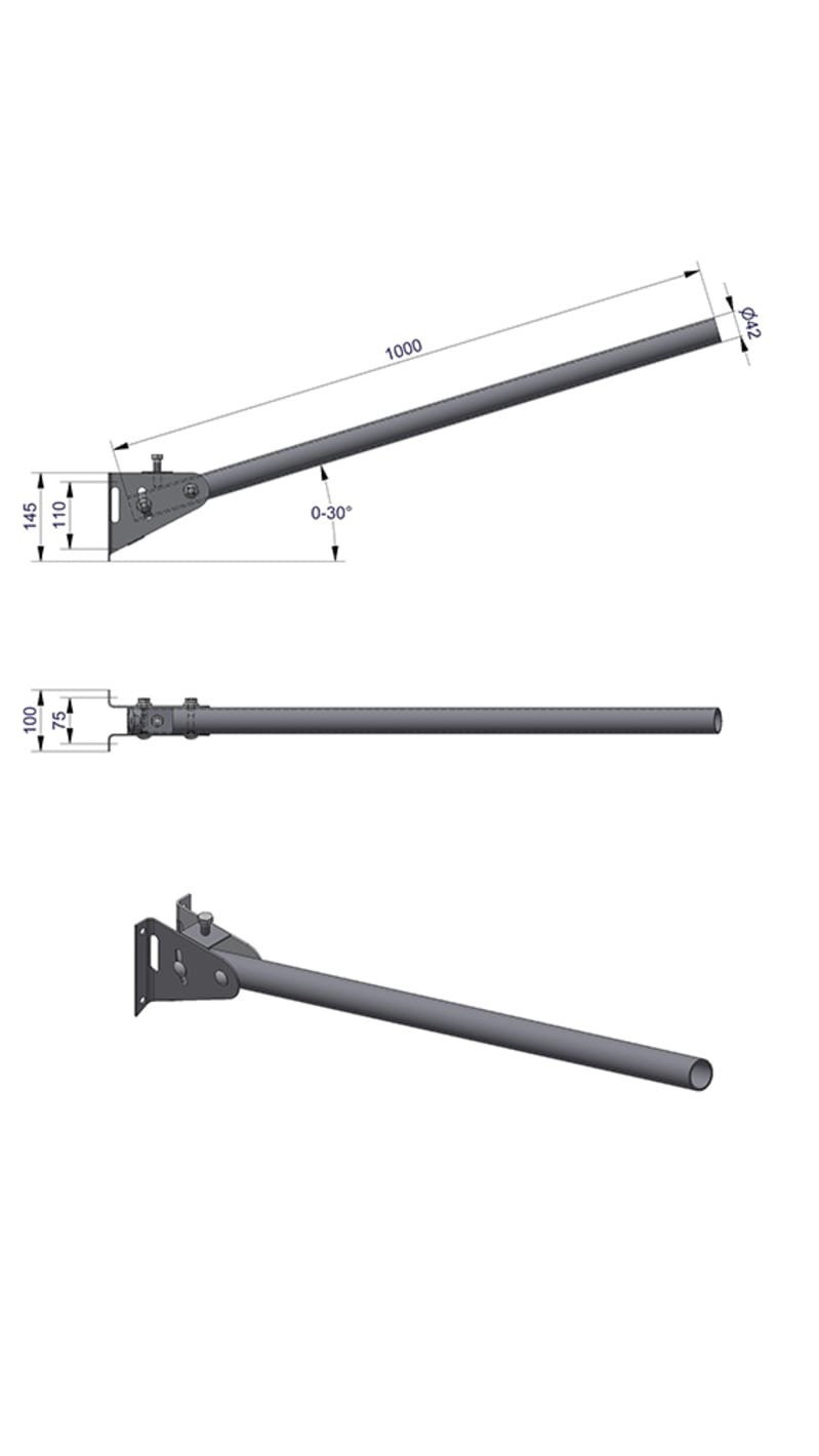 Wallarm RETT Ø42X1000 (3616102C)