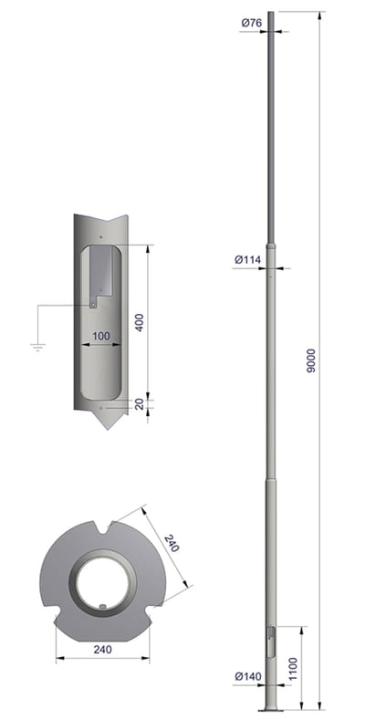 NE-MAST 9.0M Ø76 RO240
