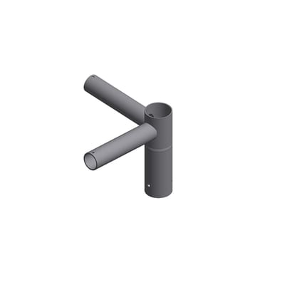 Ørsta Stål 3410209C Lighting Mast Top Piece 2xØ60 90° Ø60