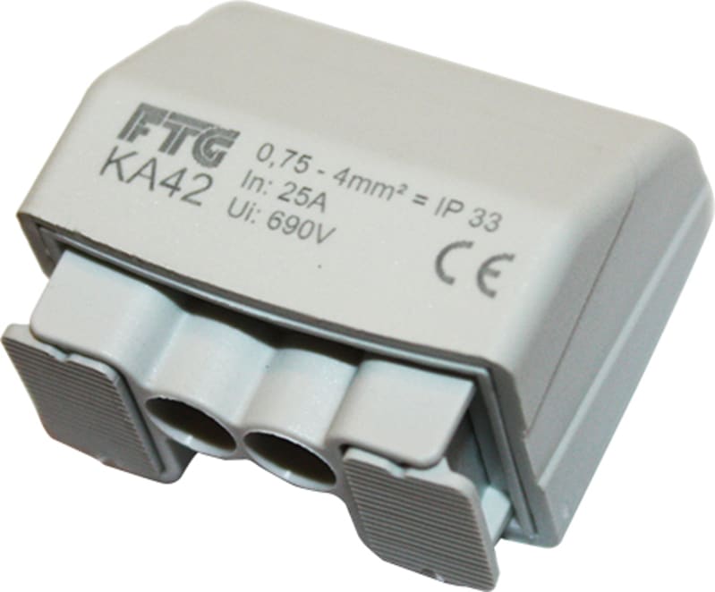 Terminal block 2X0,75-4MM2 Cu (LAR KA42)