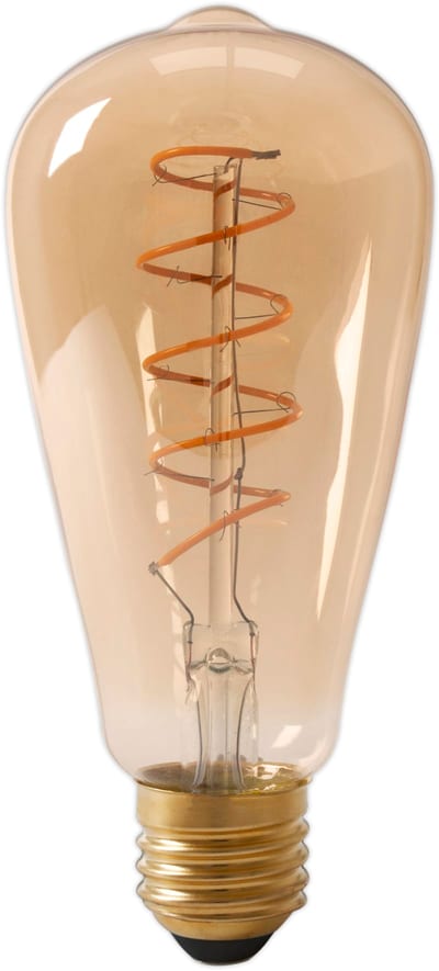 Nortronic 3702186 FLM ST64 Flex Gold E27 3 W 2100 K 250 lm Dimmable LED Lamp