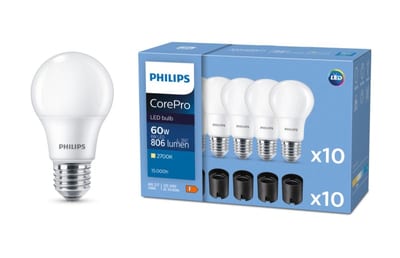 CorePro LED bulb 8-60W A60 827