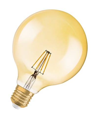 LED Vintage G125 6,5W/824 E27 DIM