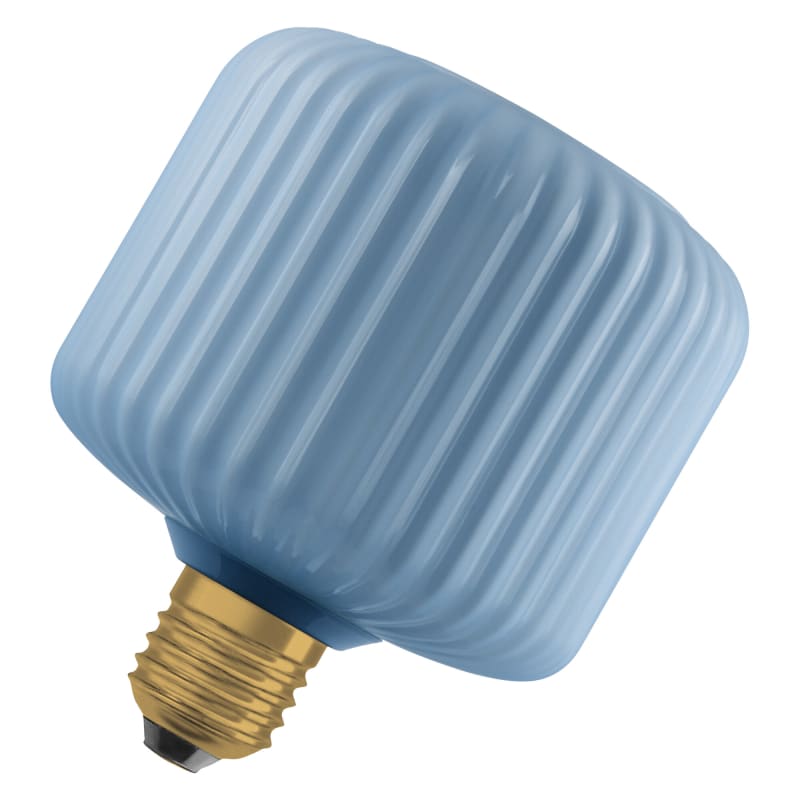 Decor Flatlamp 300LM Square BLUE E27 827 (4099854609039)
