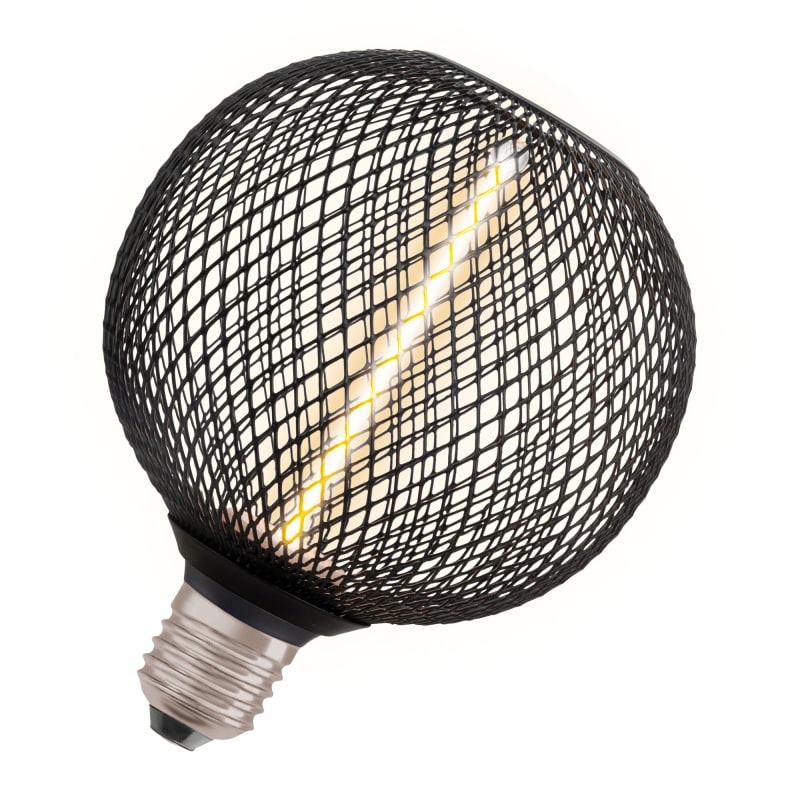 LED Straw Globe 3,5W/818 E27 Black DIM (4058075840249)