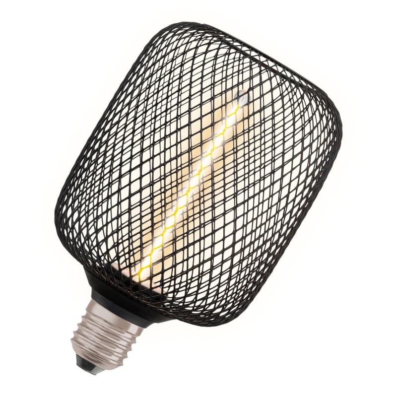 LED Straw SQ 3,5W/818 E27 Black DIM (4058075840263)