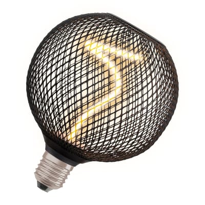 LED Spiral Globe 3,5W/818 E27 Black DIM