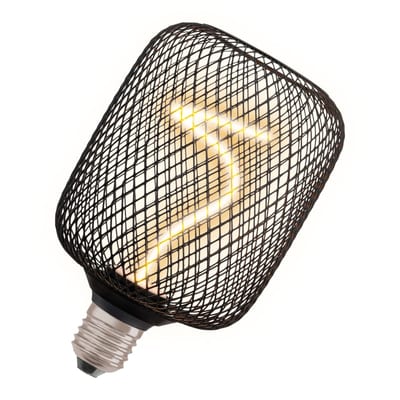 LED Spiral SQ 3,5W/818 E27 Black DIM