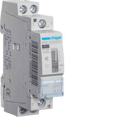 Contactor, 1-M, brumfri, 2X25A, 24VDC