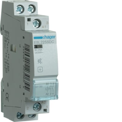 Contactor, 1-M, brumfri, 2X25A, 12VDC