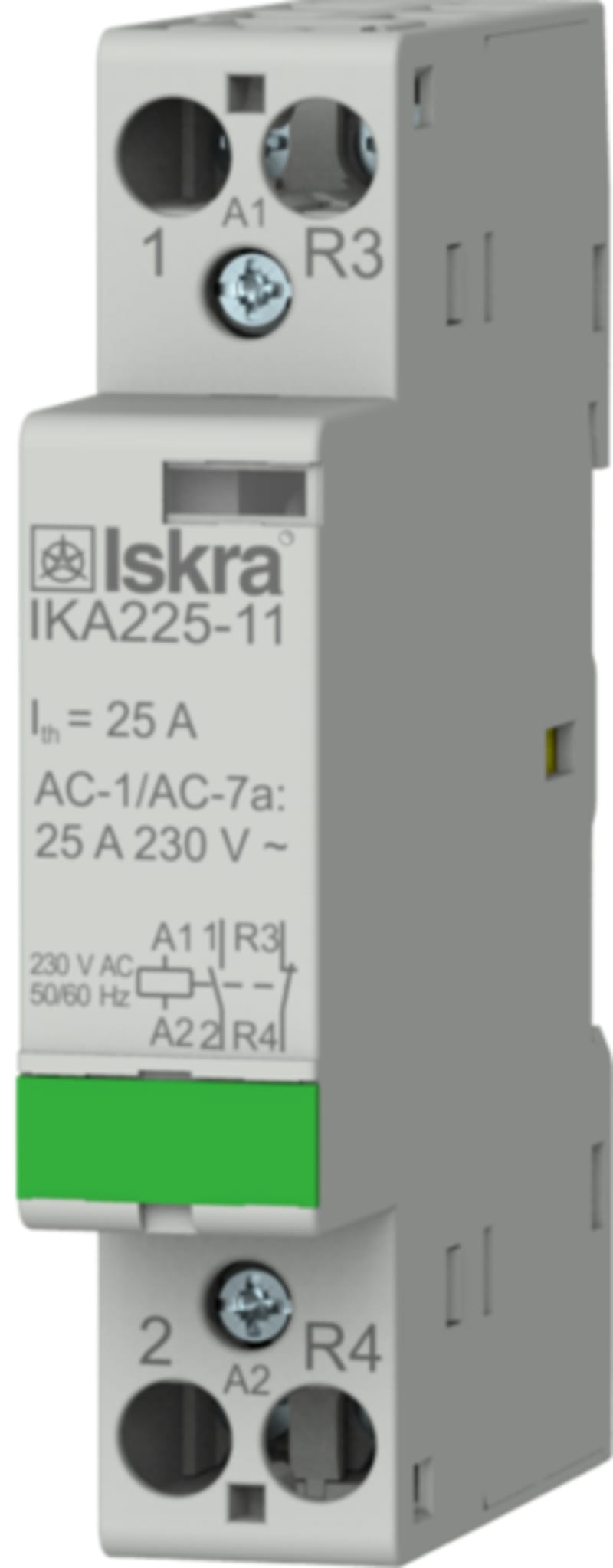 Contactor IKA225, 1NC/1NC, 25A, 230VAC (IS5003)