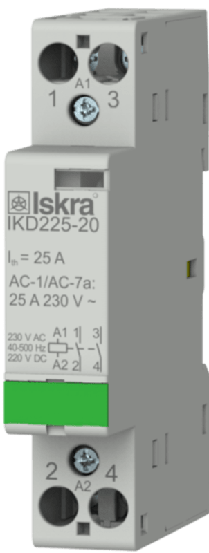 Contactor IKD225, 2 polt, 25A, 24VAC/DC (IS5013)