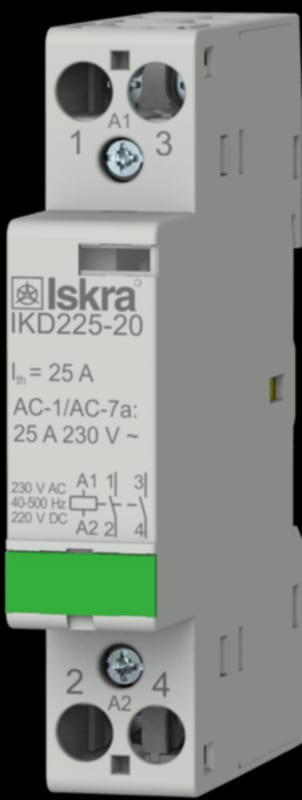 Contactor IKD225, 2 polt, 25A, 24VAC/DC
