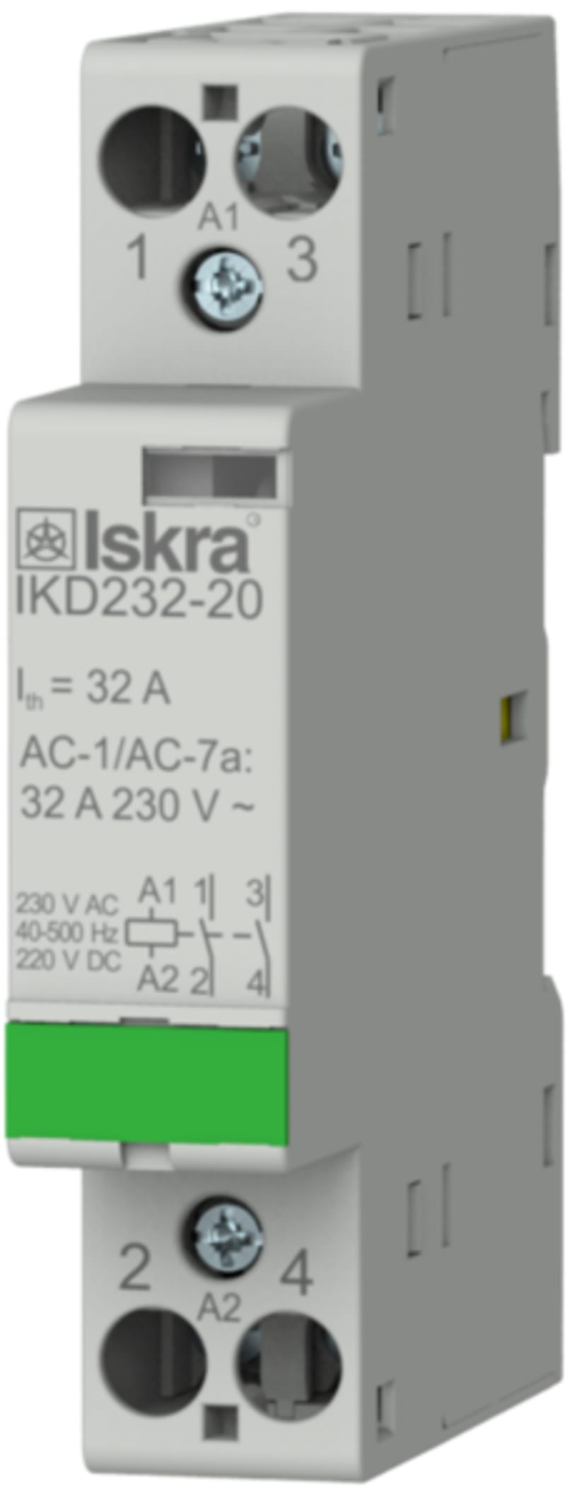 Contactor IKD232 2 polt 32A 230VAC/DC (IS5014)
