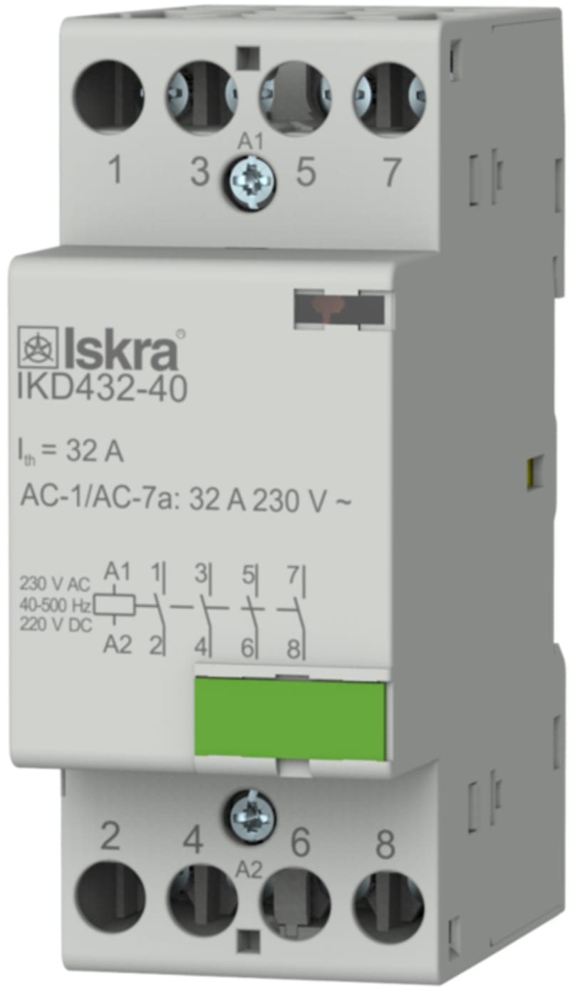 Contactor IKD432, 4 polt, 32A, 230VAC/DC (IS5017)