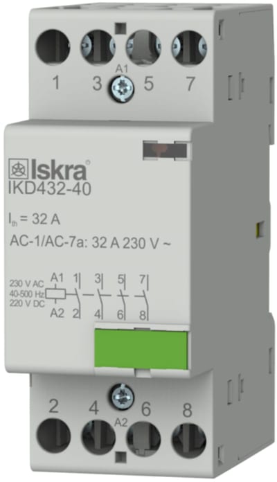 Contactor IKD432, 4 polt, 32A, 230VAC/DC