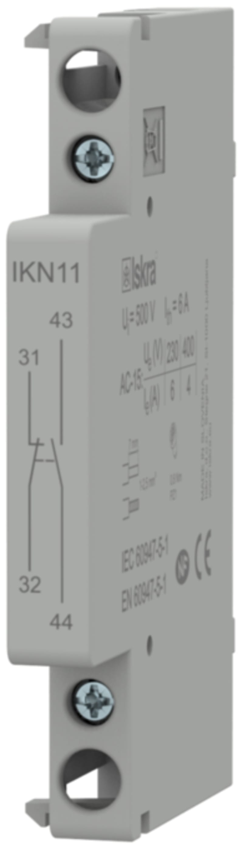Auxiliary contact 1NO/NC for IKA/D contactor (IS5025)