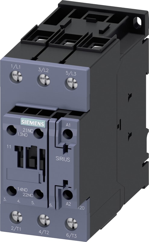 Siemens SIRIUS Contactor, S2, 50A 1NO+1NC, 230V AC, 3-Pole