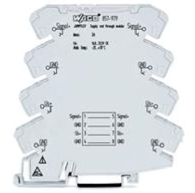 Supply and through module
