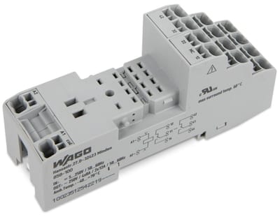 Relay socket; 4 changeover contacts