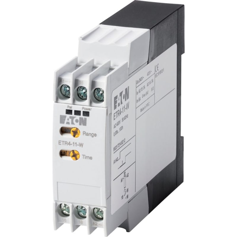 ETR4-11-W On-Delay Timing Relay, 0.05 s to 50 h
