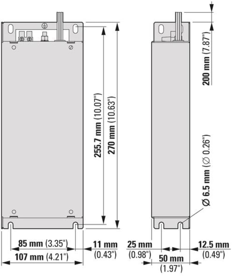 EMC, DC1, FS2, 1 ~ 250 V, 14A (DX-EMC12-014-FS2)